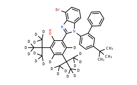 2-[4-溴-1-[5-(1,1-二甲基乙基)[1,1'-联苯]-2-基]-1H-苯并咪唑-2-基]-4,6-双(1,1,二甲基乙基-D9)-苯酚-3,5-D2