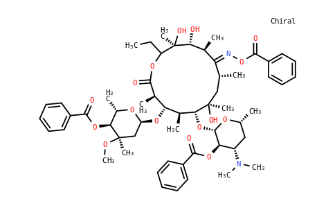 2',4''-O-bis(benzoyl)erythromycin A 9-O-benzoyloxime