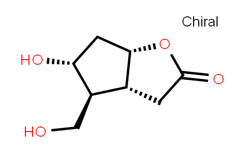 (-)-6beta-羟甲基-7alpha-羟基-顺式-2-氧杂双环[3.3.0]辛-3-酮