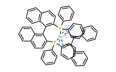 二氯[(S)-(-)-2,2′-双(二苯基膦)-1,1′-联萘基][(1S,2S)-(-)-1,2-二苯基乙二胺]钌(II)