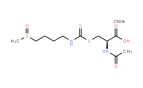 N-Acetyl-S-[[[4-(methylsulfinyl)butyl]amino]thioxomethyl]-L-cysteine