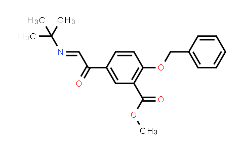 5-[2-[(1,1-Dimethylethyl)imino]acetyl]-2-(phenylmethoxy)-benzoic acid, methyl ester