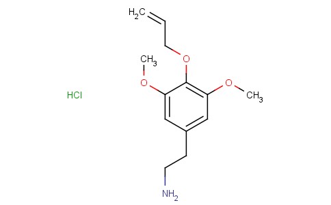2-(3，5-二甲氧基-4-烯丙氧基苯基)乙胺盐酸盐