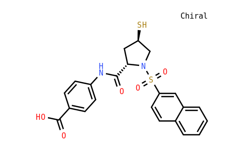 4-((2S,4R)-4-Mercapto-1-(naphthalen-2-ylsulfonyl)pyrrolidine-2-carboxamido)benzoic acid