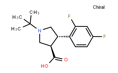 (3R,4s)-1-(tert-butyl)-4-(2,4-difluorophenyl)pyrrolidine-3-carboxylic acid