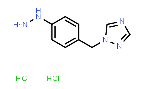 4-(1H-1,2,4-三唑-1-基甲基)苯基肼二盐酸盐