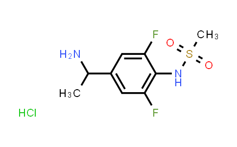 N-[4-(1-amino-ethyl)-2,6-difluoro-phenyl]-methanesulfonamide hydrochloride