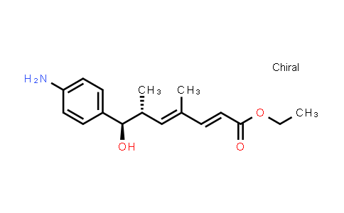 ethyl (2E,4E,6R,7R)-7-(4-aminophenyl)-7-hydroxy-4,6-dimethylhepta-2,4-dienoate