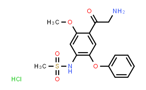 N-(4-(2-aminoacetyl)-5-methoxy-2-phenoxyphenyl)methanesulfonamide hydrochloride
