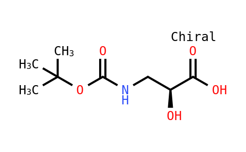 3-叔丁氧羰基氨基-(S)-2-羟基丙酸