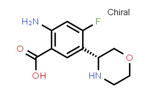 (R)-2-aMino-4-fluoro-5-morpholin-3-YL-benzoic acid