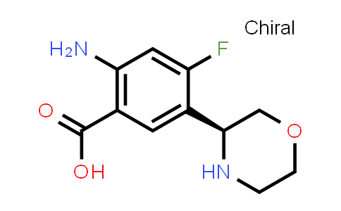 (S)-2-aMino-4-fluoro-5-morpholin-3-YL-benzoic acid