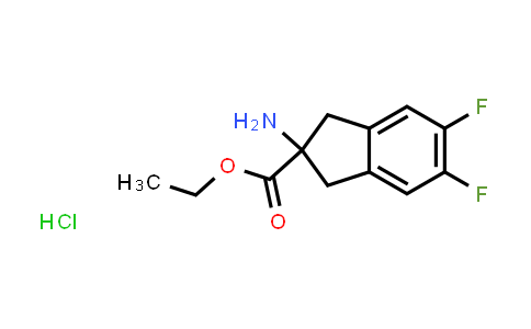 2-aMino-5,6-difluoro-indan-2-carboxylic acid ethyl ester hydrochloride