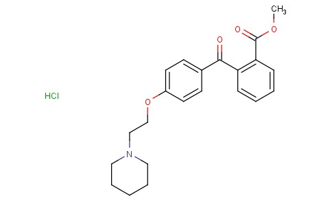 methyl 2-(4-(2-(piperidin-1-yl)ethoxy)benzoyl)benzoate hydrochloride