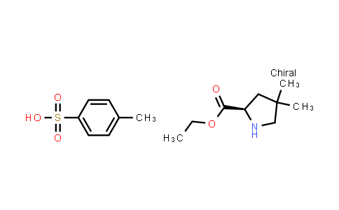(R)-4,4-Dimethyl-pyrrolidine-2-carboxylic acid ethyl ester tosylate