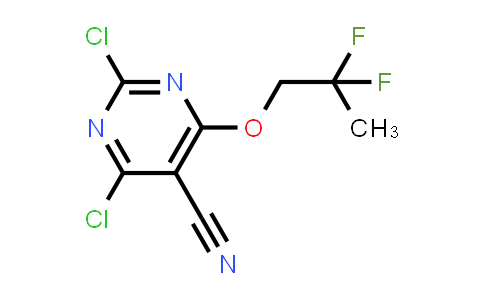 2,4-Dichloro-6-(2,2-difluoro-propoxy)-pyrimidine-5-carbonitrile
