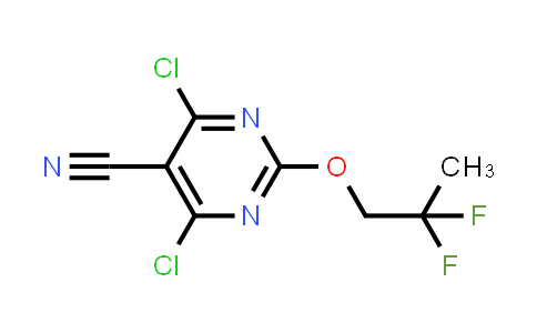 4,6-Dichloro-2-(2,2-difluoro-propoxy)-pyrimidine-5-carbonitrile