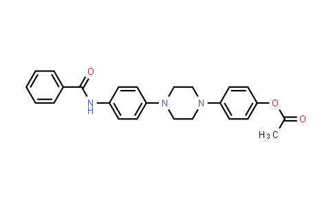 aCetic acid 4-[4-(4-benzoylamino-phenyl)-piperazin-1-YL]-phenyl ester