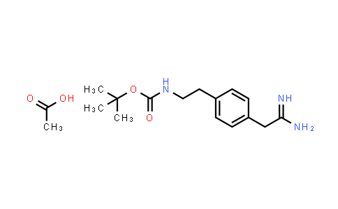 2-[4-(2-N-Boc-amino-ethyl)-phenyl]-acetamidine actate