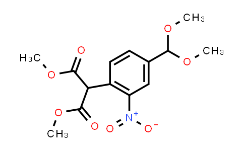 2-(4-Dimethoxymethyl-2-nitro-phenyl)-malonic acid dimethyl ester