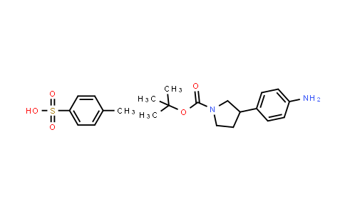 3-(4-aMino-phenyl)-pyrrolidine-1-carboxylic acid tert-butyl ester tosylate