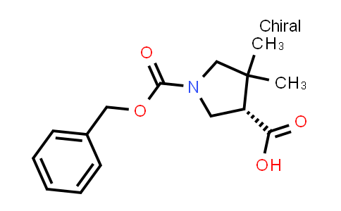 (S)-1-Cbz-4,4-dimethyl-pyrrolidine-3-carboxylic acid