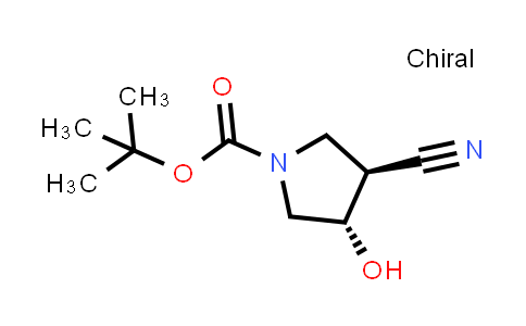 Trans-3-cyano-4-hydroxy-pyrrolidine-1-carboxylic acid tert-butyl ester