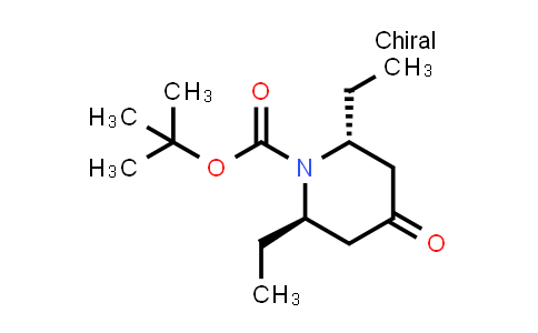(2R,6R)-2,6-Diethyl-4-oxo-piperidine-1-carboxylic acid tert-butyl ester