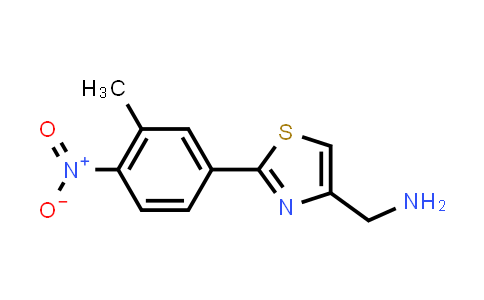 C-[2-(3-methyl-4-nitro-phenyl)-thiazol-4-YL]-methylamine
