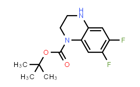 6,7-Difluoro-3,4-dihydro-2H-quinoxaline-1-carboxylic acid tert-butyl ester