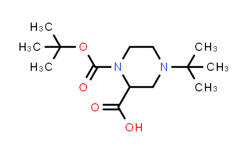 4-Tert-butyl-piperazine-1,2-dicarboxylic acid 1-tert-butyl ester