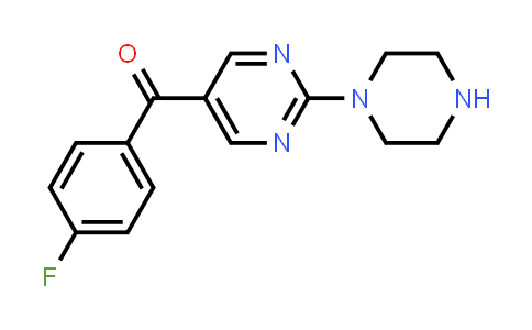 (4-Fluorophenyl)(2-(piperazin-1-YL)pyrimidin-5-YL)methanone