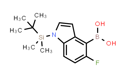 (1-(Tert-butyldimethylsilyl)-5-fluoro-1H-indol-4-YL)boronic acid