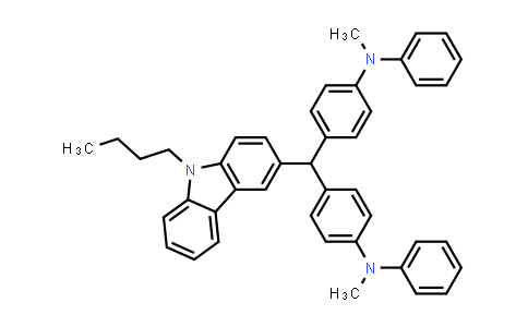 3-(Bis(4-(methylphenylamino)phenyl)methyl)-9-butyl-9h-carbazole
