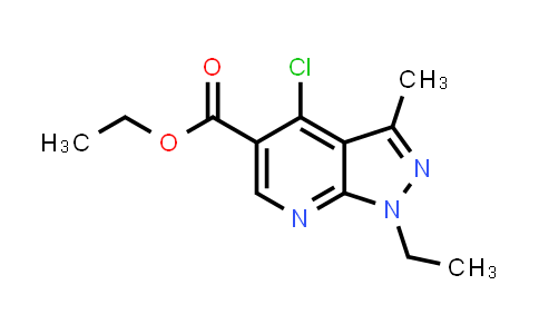 ethyl 4-chloro-1-ethyl-3-methyl-1H-pyrazolo[3,4-b]pyridine-5-carboxylate