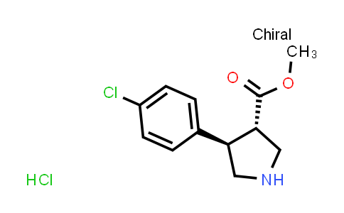 methyl (3S,4R)-4-(4-chlorophenyl)pyrrolidine-3-carboxylate hydrochloride