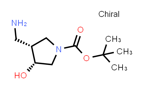 tert-butyl cis-3-(aminomethyl)-4-hydroxypyrrolidine-1-carboxylate