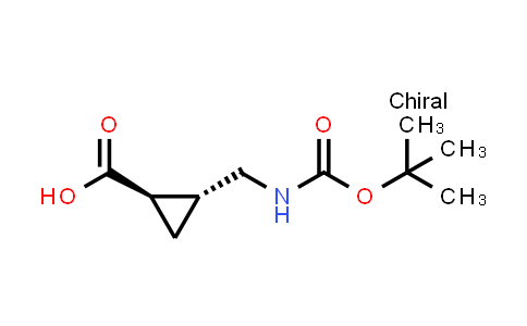 trans-cyclopropanecarboxylic acid, 2-[[[(1,1-dimethylethoxy)carbonyl]amino]methyl]-