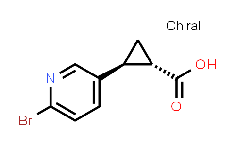 (1S,2S)-rel-2-(6-bromopyridin-3-yl)cyclopropane-1-carboxylic acid