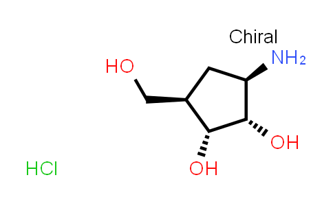 (1R,2S,3R,5R)-3-amino-5-(hydroxymethyl)cyclopentane-1,2-diol hydrochloride
