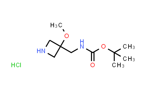 tert-butyl N-[(3-methoxyazetidin-3-yl)methyl]carbamate hydrochloride