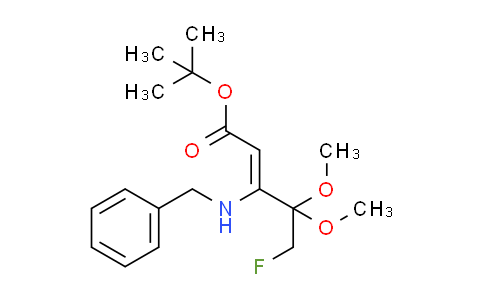 tert-butyl (Z)-3-(benzylamino)-5-fluoro-4,4-dimethoxypent-2-enoate