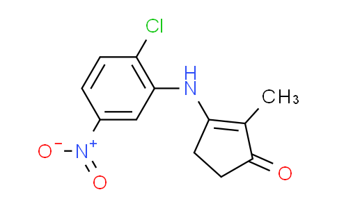 3-((2-chloro-5-nitrophenyl)amino)-2-methylcyclopent-2-en-1-one