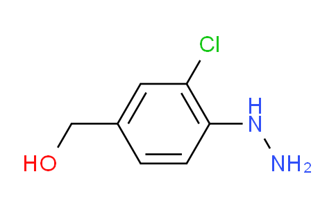 1-(2-Chloro-4-(hydroxymethyl)phenyl)hydrazine