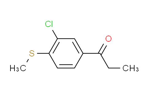 1-(3-Chloro-4-(methylthio)phenyl)propan-1-one