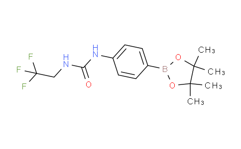1-(4-(4,4,5,5-Tetramethyl-1,3,2-dioxaborolan-2-yl)phenyl)-3-(2,2,2-trifluoroethyl)urea