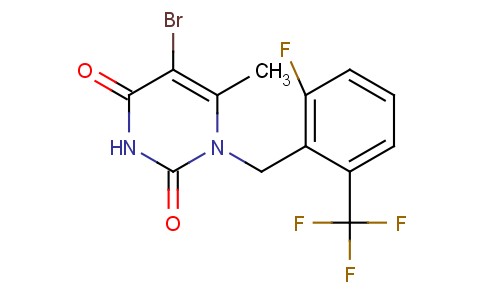 5-Bromo-1-(2-fluoro-6-trifluoromethyl-benzyl)-6-methyl-1h-pyrimidine-2,4-dione
