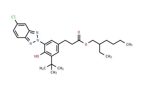 2-乙基己基3-[3-叔-丁基-4-羥基-5-(5-氯-2H-苯并三唑-2-基)苯基]丙酸酯