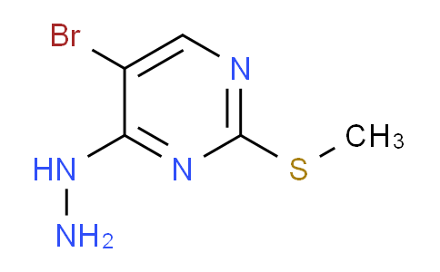 1-(5-bromo-2-(methylthio)pyrimidin-4-yl)hydrazine