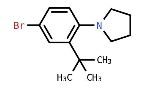 1-(4-溴-2-叔丁基-苯基)-吡咯烷